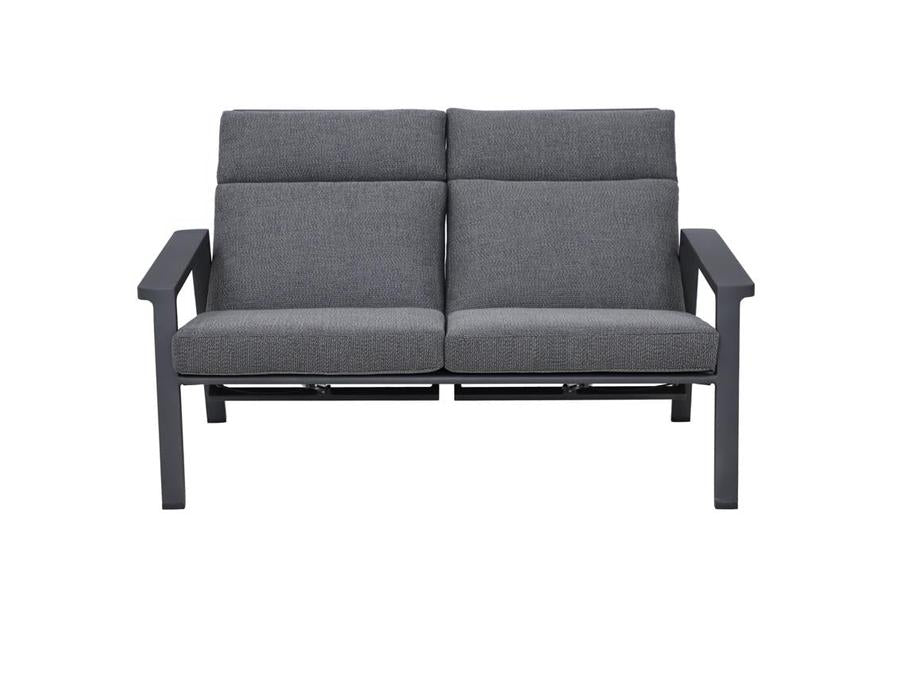Frontbild Royal Garden Focosa 2-Sitzer Sofa Anthrazit mit verstellbarer Rückenlehne