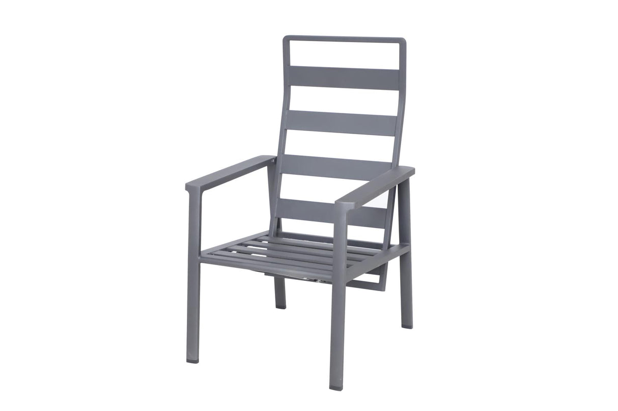 Gestell Royal Garden Focosa verstellbarer Gartensessel aus Aluminium mit Gasdruckfeder