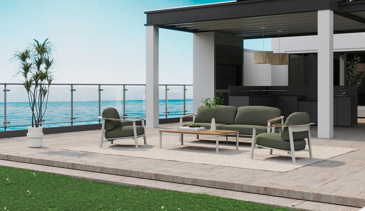 Ambientebild Royal Garden Royal Kemo Gartenlounge Set 4-tlg Sunbrella Teakholz