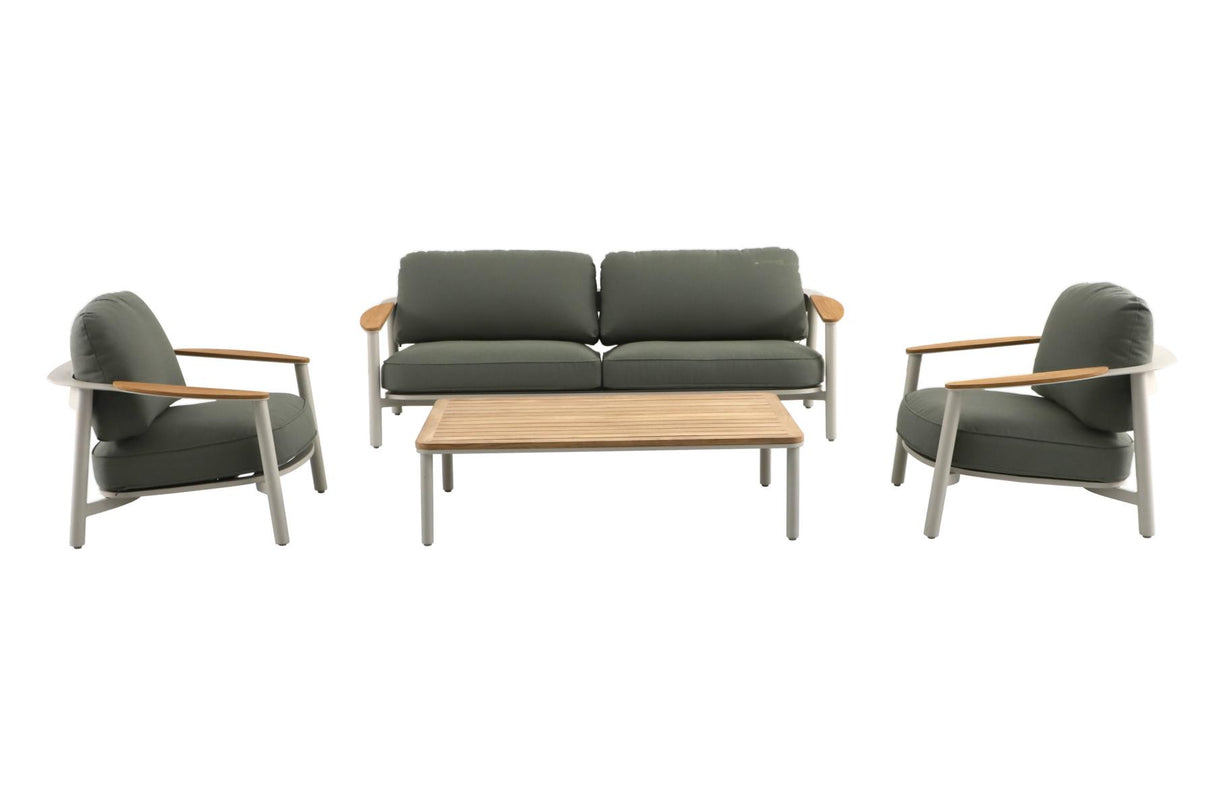 Royal Garden Royal Kemo Gartenlounge Set 4-tlg Sunbrella Teakholz