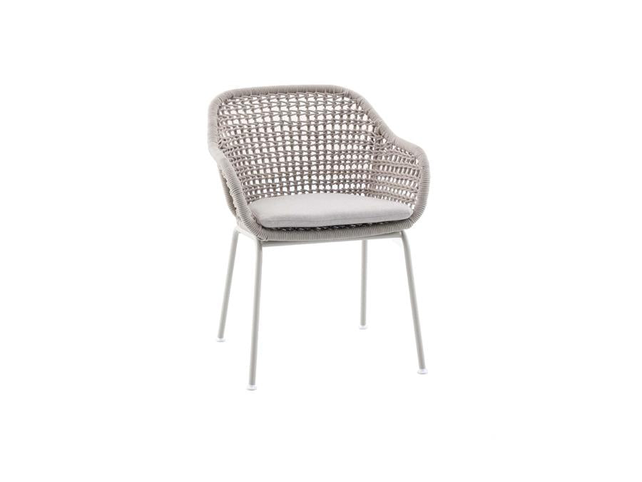 Royal Garden Pulse Rope Garten-Esstischstuhl Sand