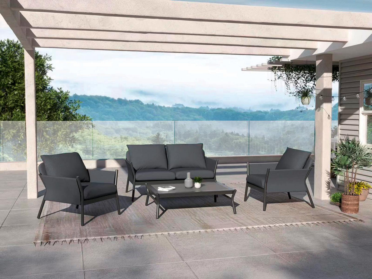 Ambientebild von Royal Garden Royal Valea Gartenlounge Set 4-tlg. Sunbrella