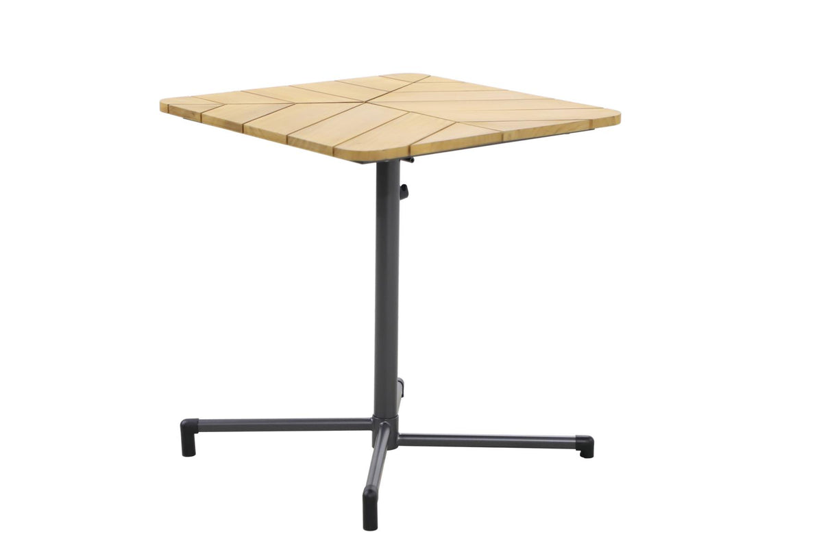 MWH Blomst klappbare Gartentisch 70x70 cm Teakplatte