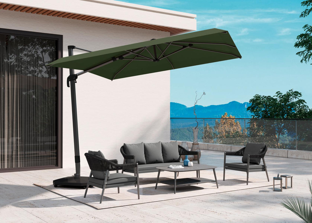 Ambiente Bild MWH Camarillo Loungeset Gartenlounge Rope Anthrazit