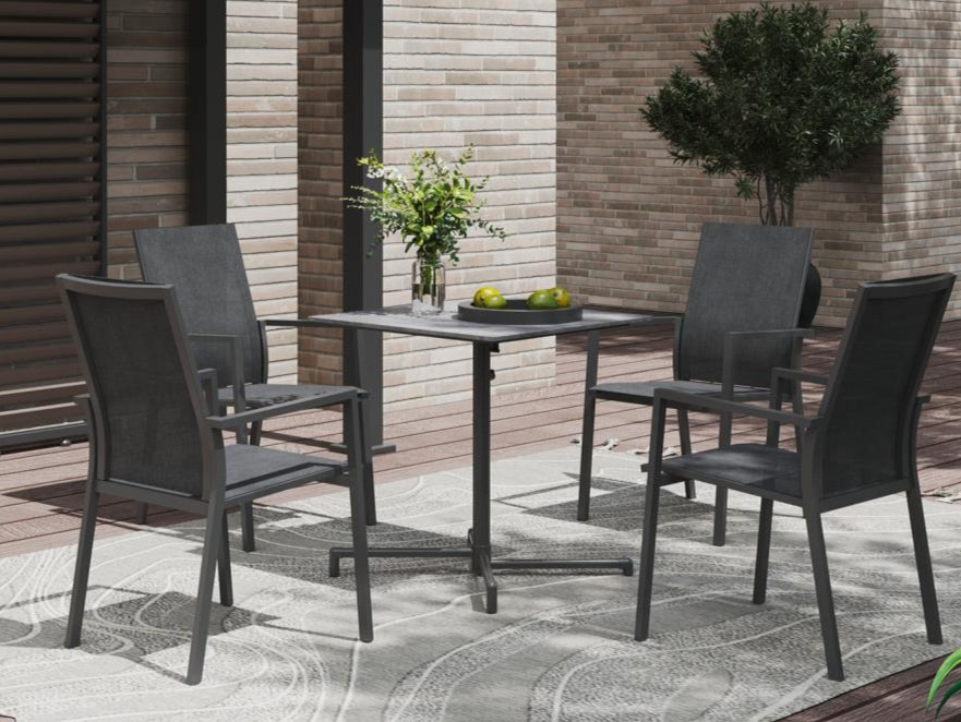 Ambientebild MWH Flip 70 klappbarer Gartentisch quadratisch