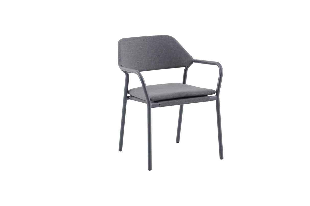 Produktbild mit Sitzpolsterung MWH Anderno stapelbarer Gartensessel