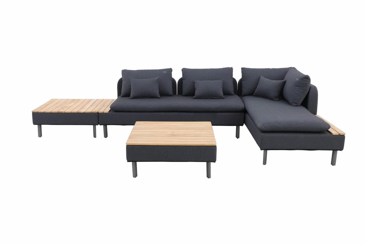 Kombination groß MWH Modularo 2-Sitzer modularer Loungesofa mit Modularo Loungetisch