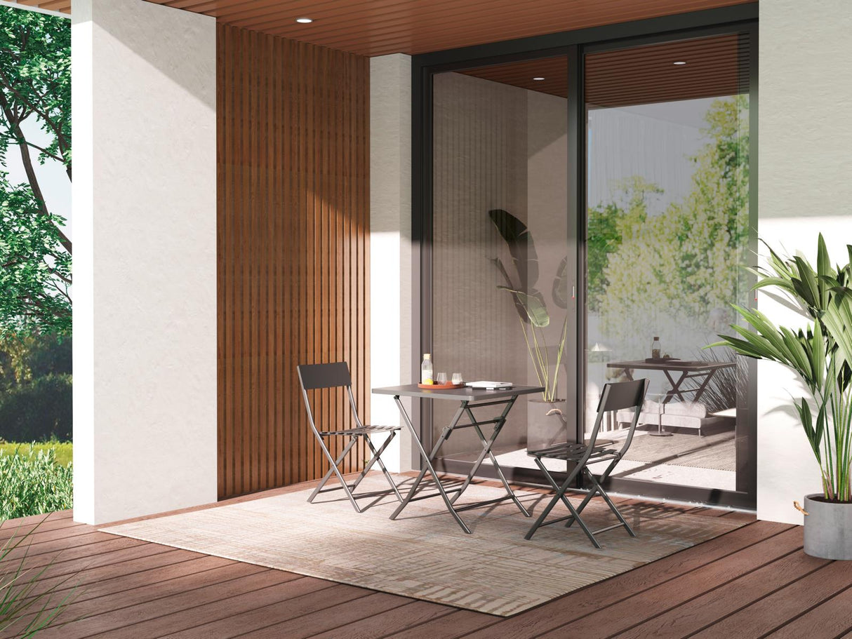 Ambientebild von MWH Lido klappbares Kaffee-Set Eisengrau