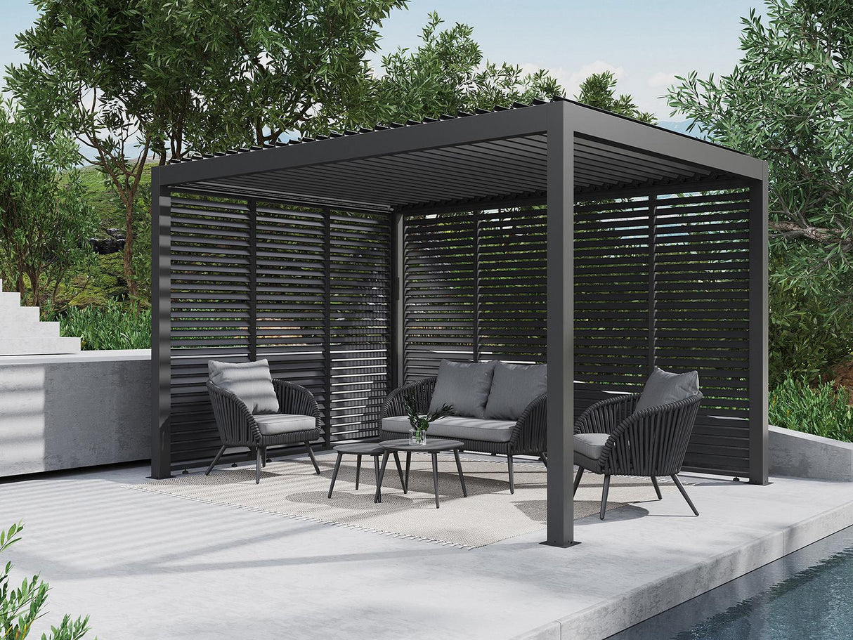 Ambiente unter Pergola creador Cordo Gartenlounge Set 5-tlg. Rope