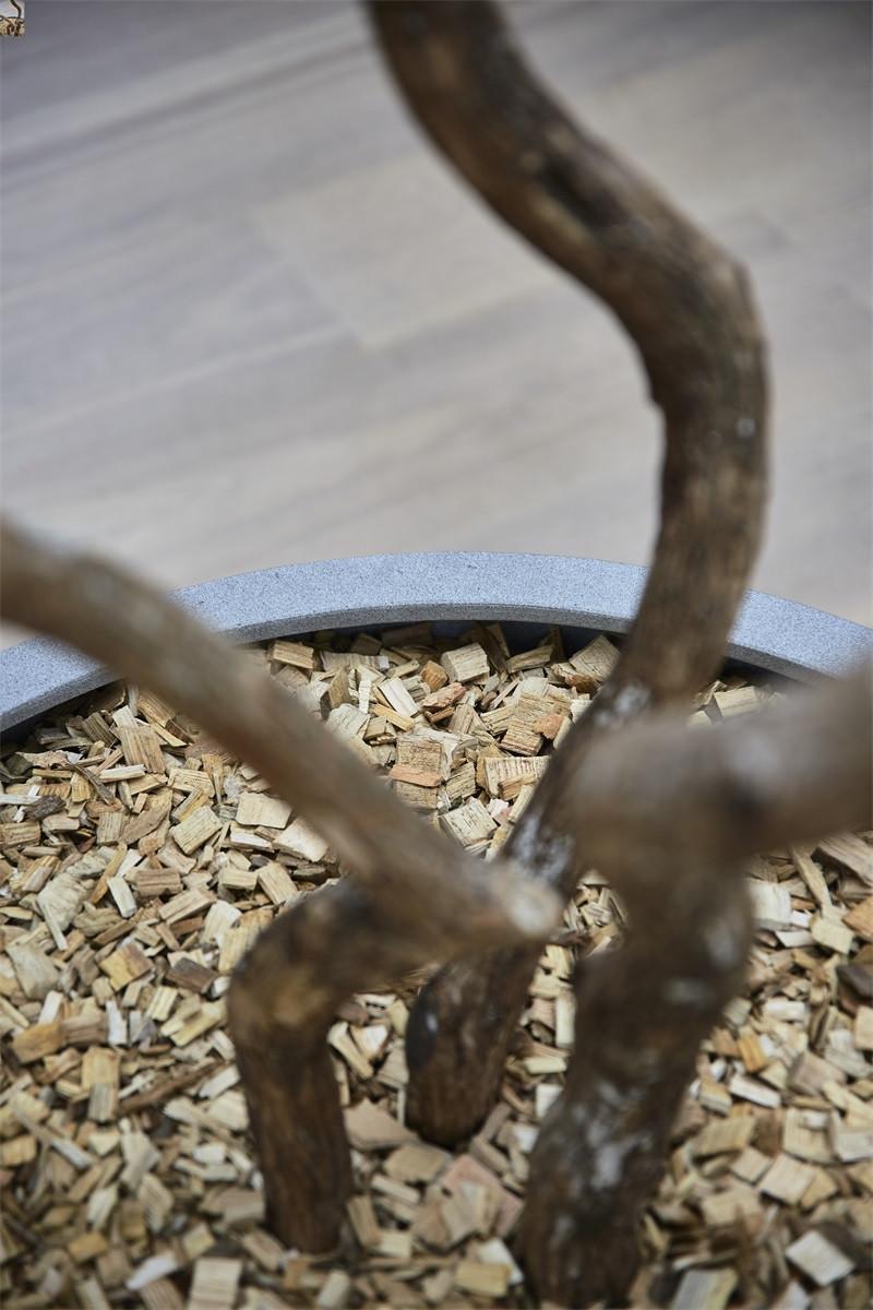 Detail Luca Lifestyle Grigio New Egg Pot Low Pflanzentopf Beton-Optik