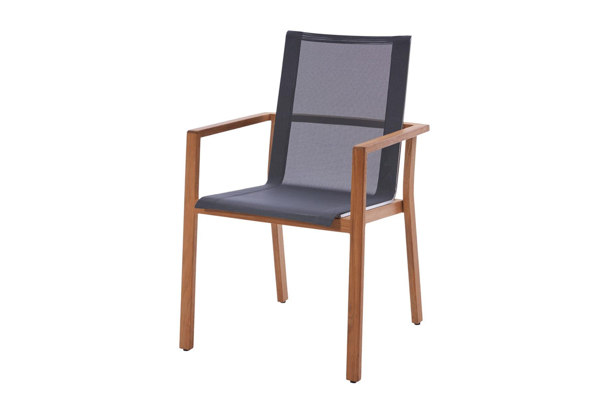 Diamond Garden Venedig Stapelstuhl Teak Gartenstuhl