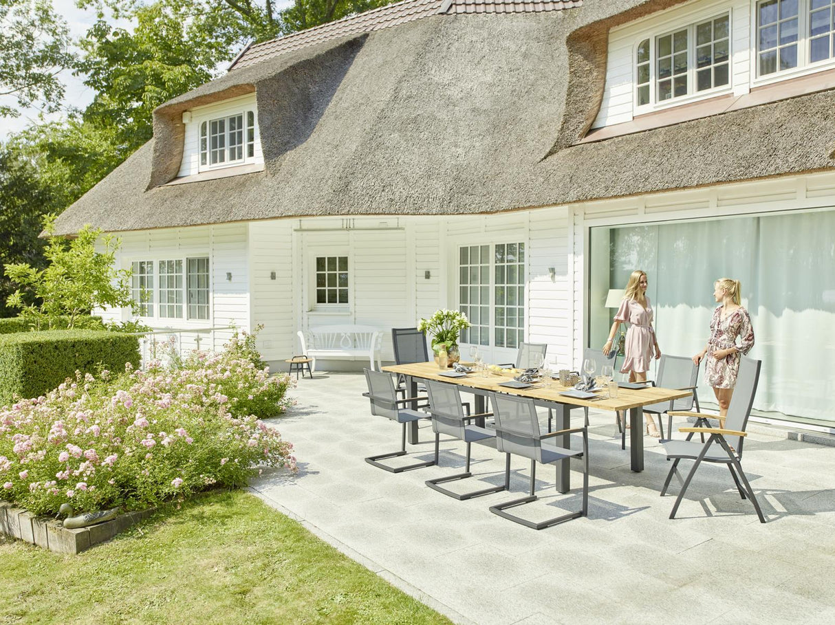 Ambientebild Diamond Garden Porto Ausziehtisch Gartentisch Teakholz