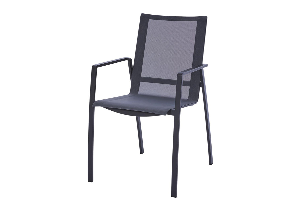 Diamond Garden Valencia Stapelstuhl Schwarz