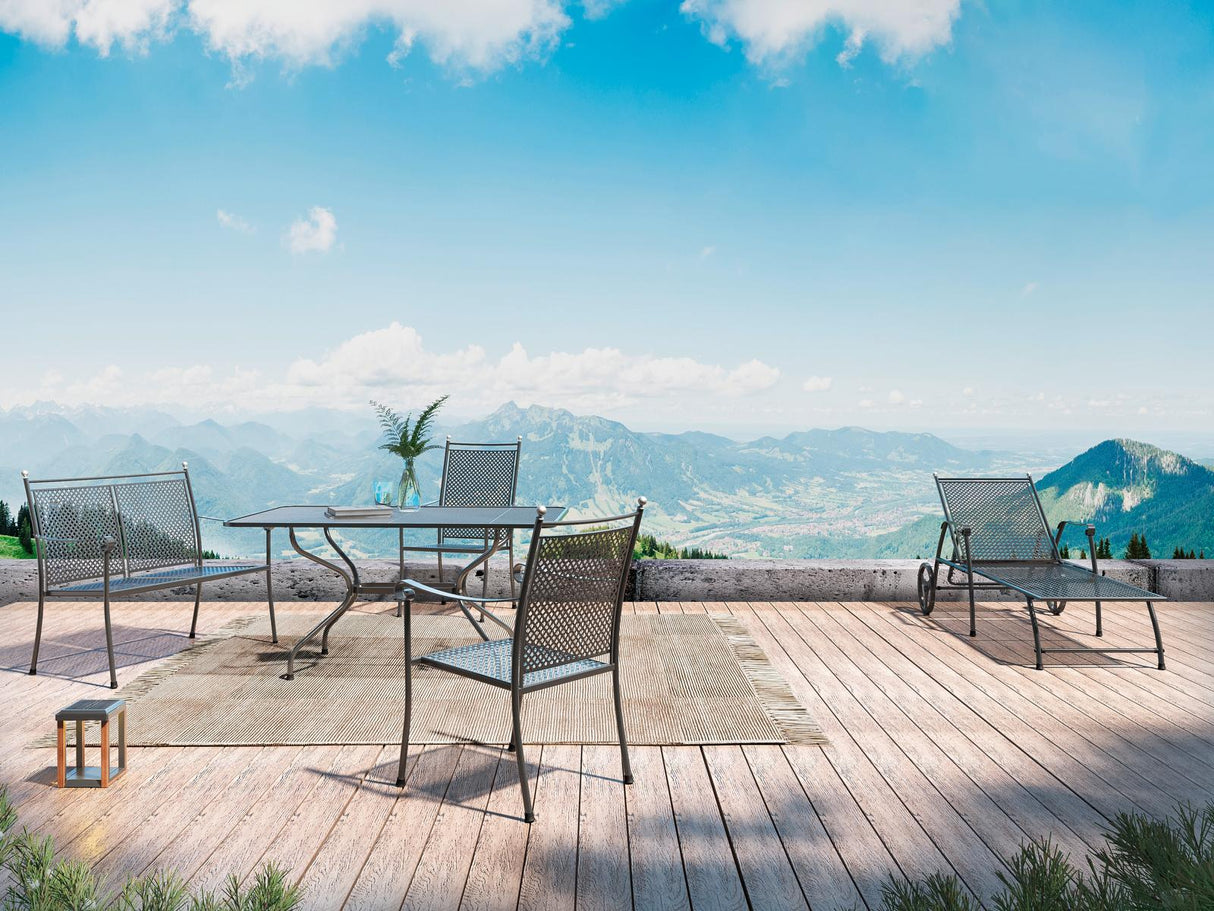 Ambiente Royal Garden Excelsior stapelbarer Gartenstuhl aus Streckmetall