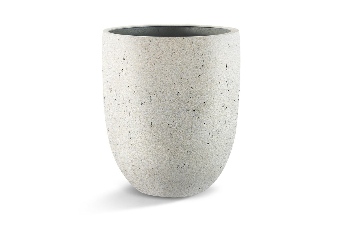 Luca Lifestyle Grigio Tall Egg Pot Pflanzenkübel Antik Weiß 88x103