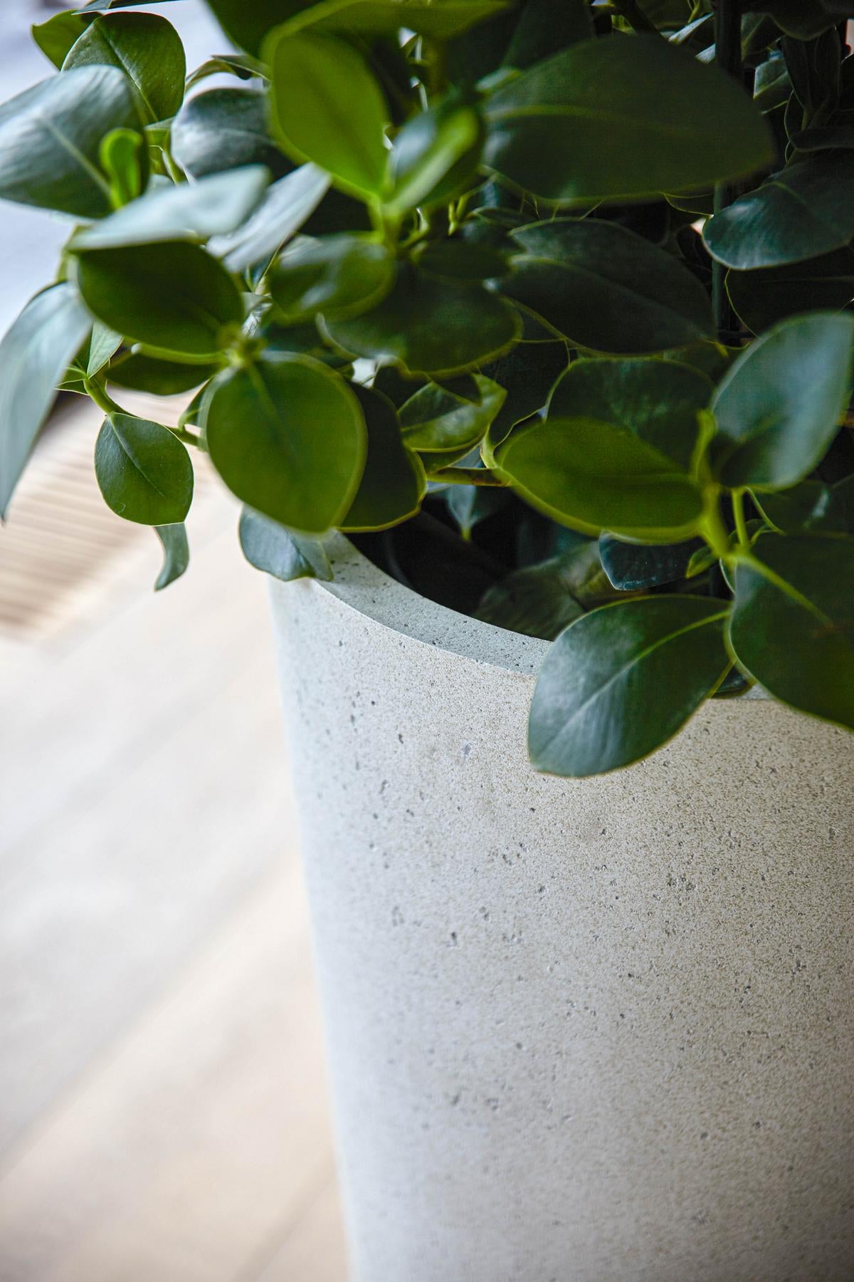 Betonoptik Luca Lifestyle Grigio Vase Antik Weiß 36x68 cm