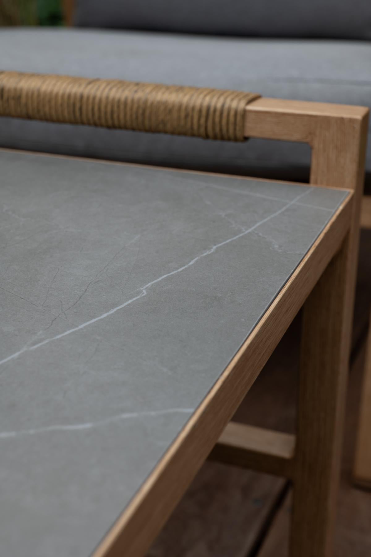 Tischplatte creador Kanto Gartenlounge-Set 4-teilig aus Aluminium mit Fairstone-Tisch