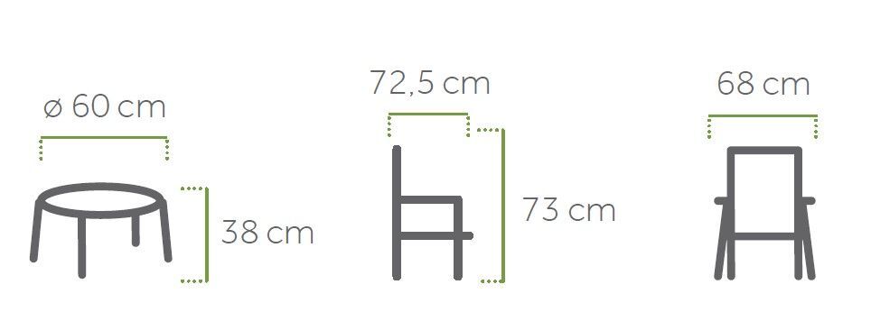 MWH Anderno Lounge-Set, Outdoor-Möbel, Aluminiumgestell, Gartenmöbel, Terrassenmöbel, Balkonmöbel, Eleganz im Freien, Wetterbeständig, Robust, Modernes Design, Stapelstuhlserie, Komfortabel, Investition in Langlebigkeit, Stilvolles Loungen, Entspannung im Garten