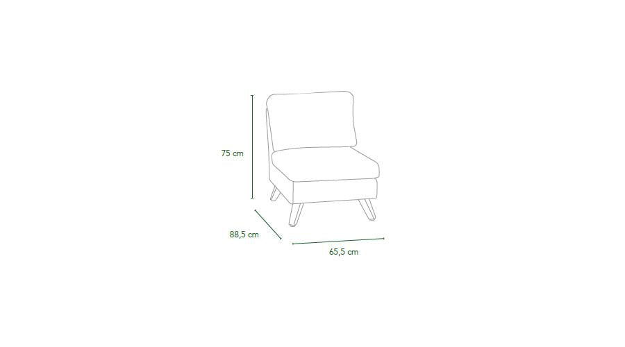 1-Sitzer Sofaelement, Royal Riviera Serie, Gartenmöbel, Holzoptik-Gestell, Helles Geflecht, Wetterfest, UV-beständig, Pflegeleicht, Robust, Zeitloses Design, Lounge-Lösungen, Outdoor-Komfort