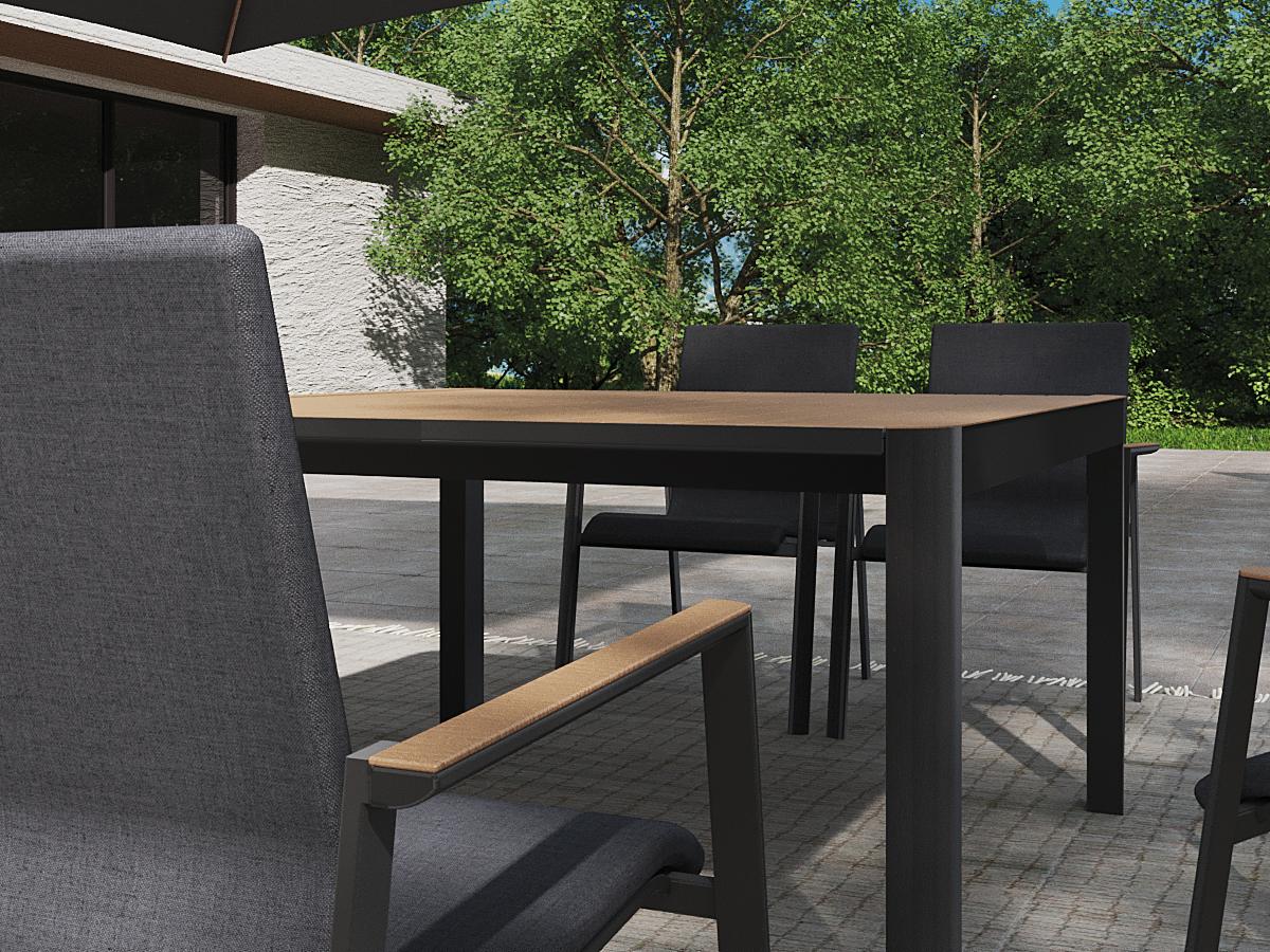 Ambientebild MWH Minto stapelbarer Gartenstuhl