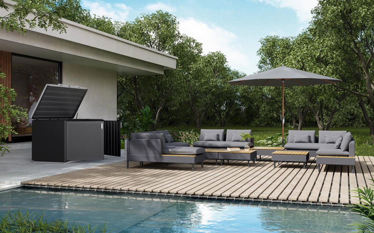 Ambientebild MWH Modularo 2-Sitzer modularer Loungesofa mit Modularo Loungetisch