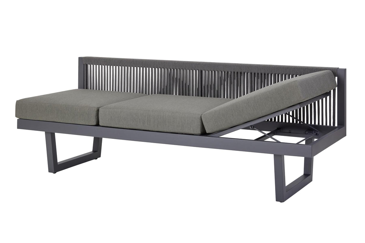 Vorne verstellt Diamond Garden New Calais Loungebank dunkelgrau
