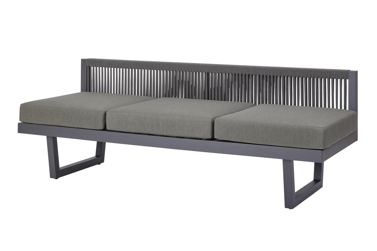 Vorne Diamond Garden New Calais Loungebank dunkelgrau