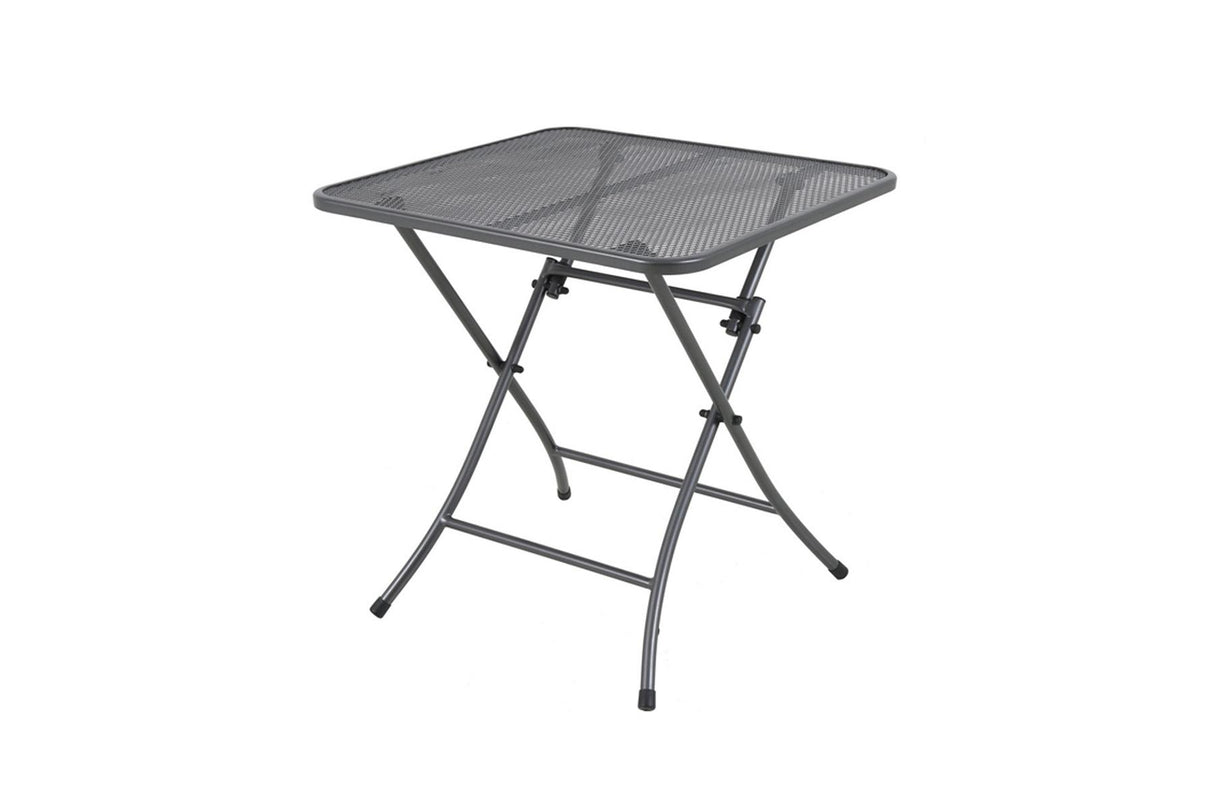 MWH Cafe Latte Streckmetall Klapptisch 70 x 70