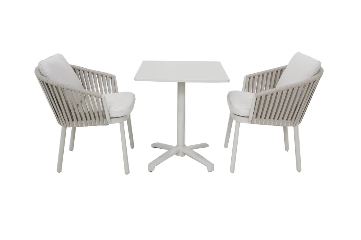 Royal Garden Urban Balkonset 3-teilig mit Klapptisch und 2 Stühlen Sand