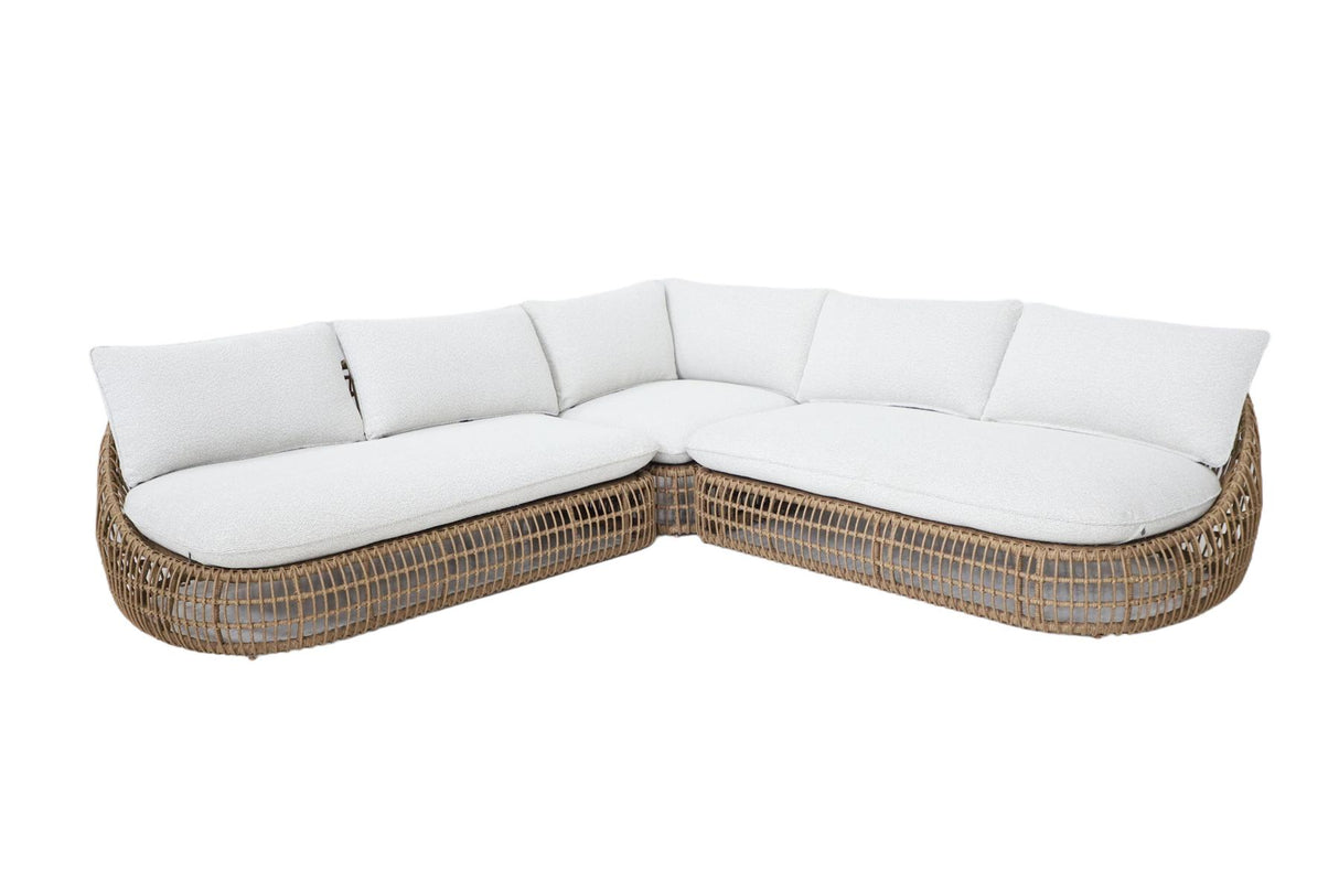 Royal Garden Norden Aluminium Ecklounge Sand Rattan