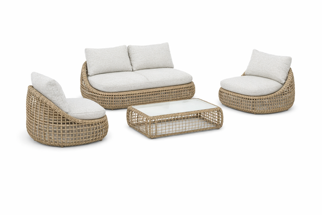 Royal Garden Norden Lounge-Set Sand mit Fairstone Tisch