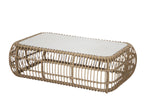 Royal Garden Norden rechteckiger Polyrattan Loungetisch 125,5 x 80,5