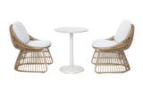 Royal Garden Norden Balkonset 3-teilig mit 2 Stühlen & rundem Tisch Ø60 cm