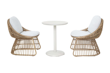 Royal Garden Norden Balkonset 3-teilig mit 2 Stühlen & rundem Tisch Ø60 cm