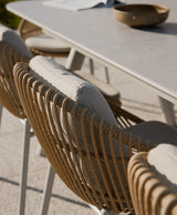 Detail Geflecht Royal Garden Norden Aluminium Gartenstuhl