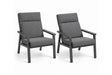 Royal Garden Focosa Loungesessel 2er Set Anthrazit