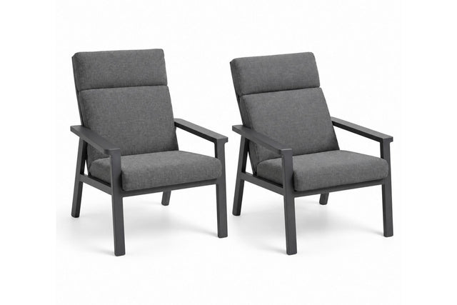 Royal Garden Focosa Loungesessel 2er Set Anthrazit