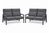Royal Garden Focosa 2-Sitzer Sofas 2er Set Anthrazit