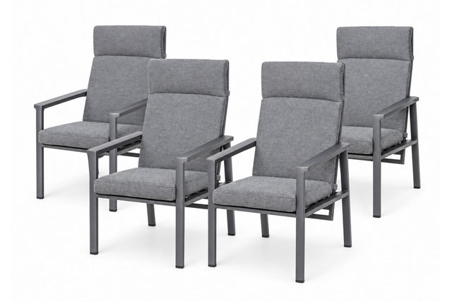 Royal Garden Focosa Gartensessel 4er Set Anthrazit