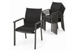Royal Garden Focosa Stapelstühle 6er Set Anthrazit