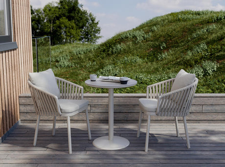 Bistro Bild Royal Garden Vila Nova Gartenstuhl mit Seilbespannung und Kissen