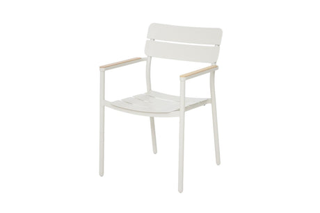 Royal Garden Norland Stapelbarer Gartenstuhl mit Armlehnen Sand