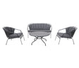 Royal Garden Elegance Lounge-Set aus Streckmetall