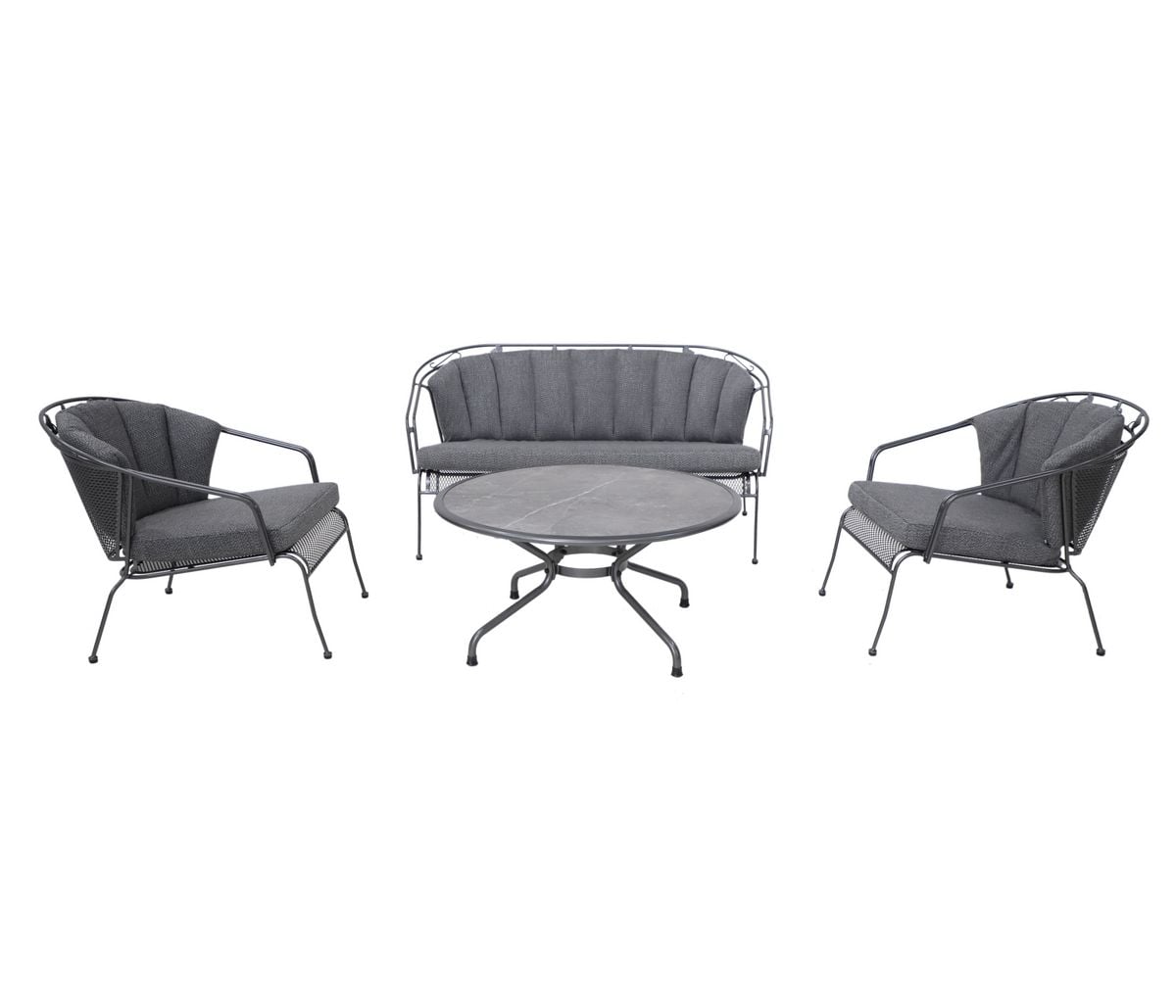 Royal Garden Elegance Lounge-Set aus Streckmetall