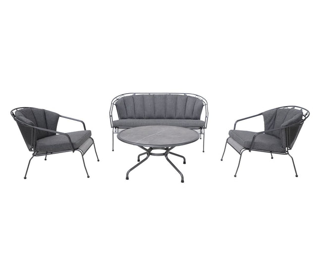 Royal Garden Elegance Lounge-Set aus Streckmetall