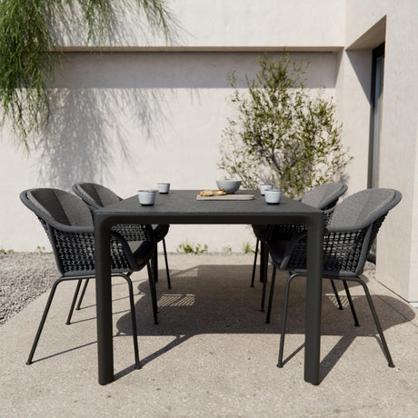 Ambientebild Royal Garden Pulse Rope Garten-Esstischstuhl Anthrazit