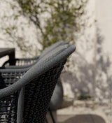 Detailbild Royal Garden Pulse Rope Garten-Esstischstuhl Anthrazit