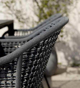 Detailbild Royal Garden Pulse Rope Garten-Esstischstuhl Anthrazit