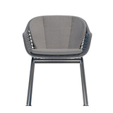 Frontsicht Royal Garden Pulse Rope Garten-Esstischstuhl Anthrazit