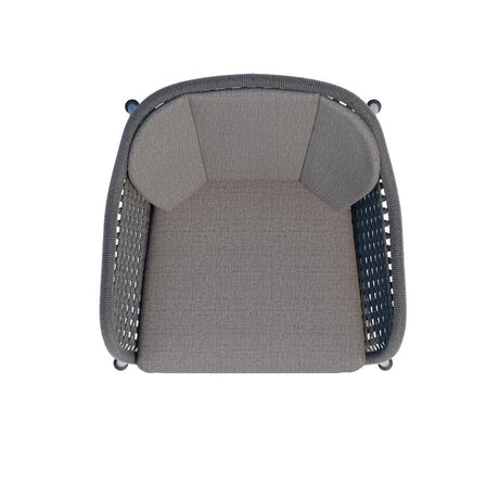 Draufsicht Royal Garden Pulse Rope Garten-Esstischstuhl Anthrazit